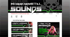 Desktop Screenshot of horrormetalsounds.com