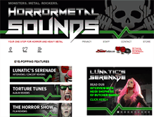 Tablet Screenshot of horrormetalsounds.com